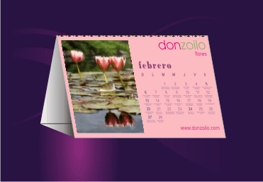 imagen calendario de escritorio mensuales caballete