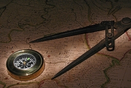 imagen compas y mapa