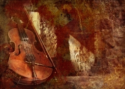 imagen fondo violin antiguo