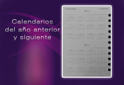 contenido calendario anual agenda memorandum