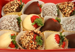 imagen fresas con chocolate