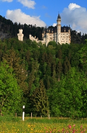 imagen Castillo Neuschwanstei desde lo lejos