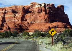 imagen paisaje en la carretera