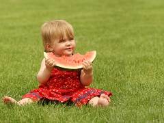 imagen bebe comiendo sandia