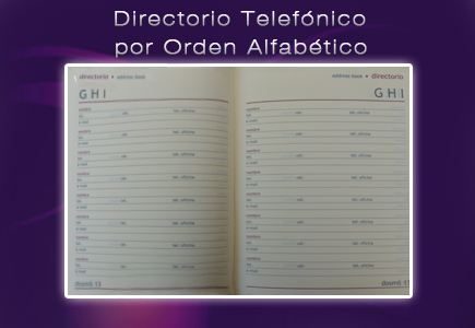 agenda contenido directorio telefonico