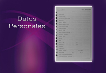 contenido agenda diaria datos personales