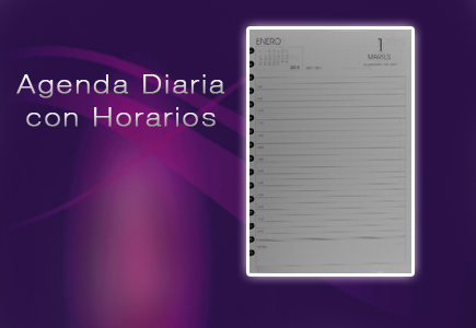 agenda con horarios diarios