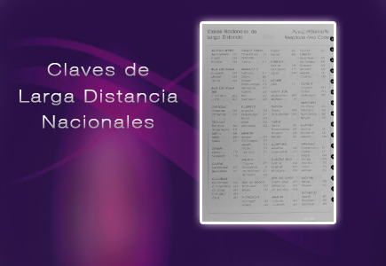 claves larga distancia agenda diaria