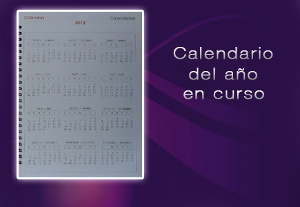 calendarios anuales agenda de escritorio