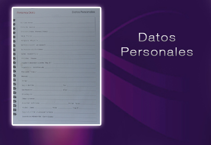 datos personales agenda de escritorio