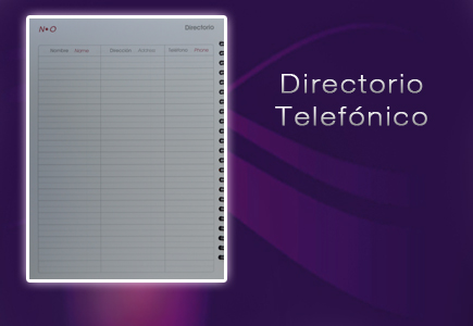 directorio telefonico agenda de escritorio