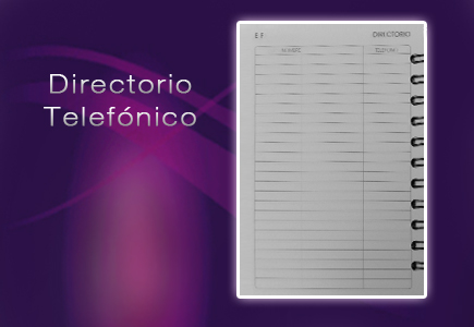 directorio telefonico agenda memorandum