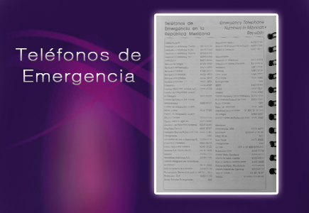 telefonos de emergencia agenda memorandum